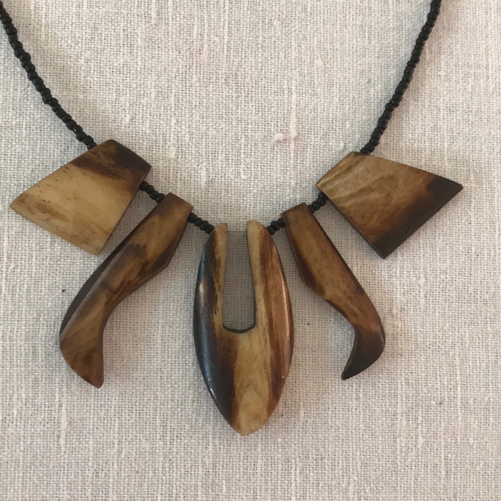 Handcrafted Animal Bone Unisex Necklace